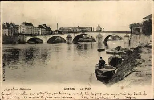 Ak Corbeil Essonne, Pont