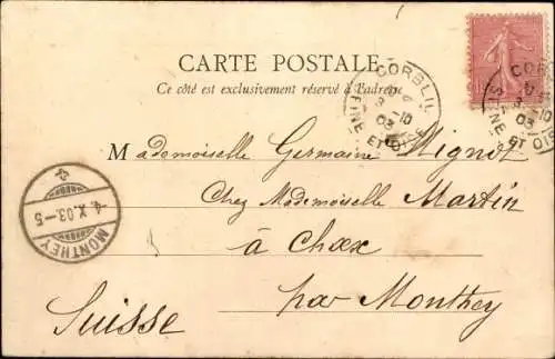 Ak Corbeil Essonne, Pont