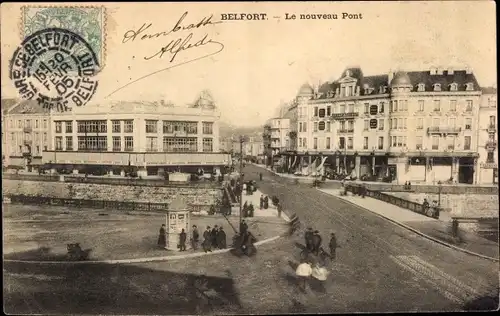 Ak Belfort Beffert Beffort Territorium Belfort, Neue Brücke