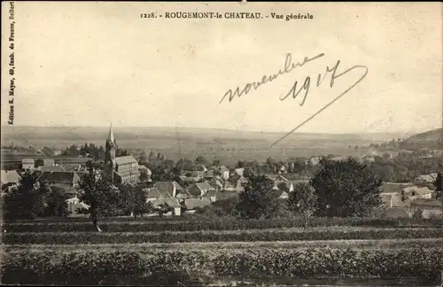 Ak Rougemont le Château Territoire de Belfort, Gesamtansicht