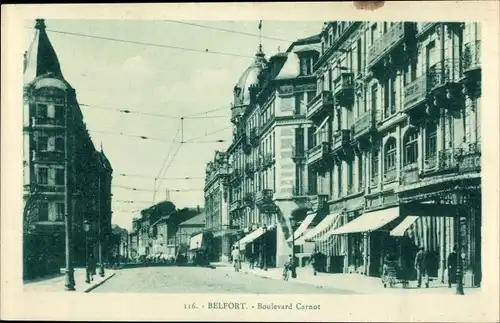 Ak Belfort Beffert Beffort Territoire de Belfort, Boulevard Carnot