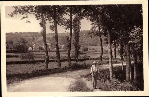 Ak Sermizelles Yonne, Hameau de la Brosse, Friedhof