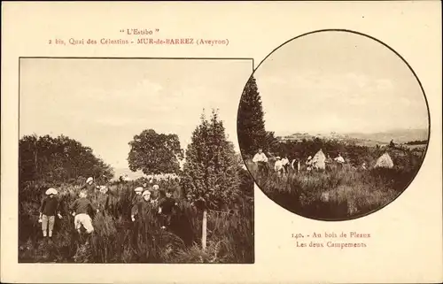 Ak Mur de Barrez Aveyron, L'Estibo, Quai des Celestins, Au bois de Pleaux