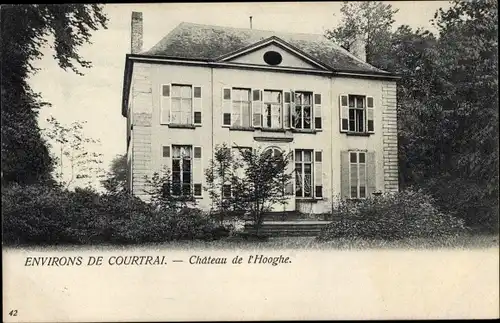 Ak Kortrijk Courtrai Westflandern, Schloss Hooghe