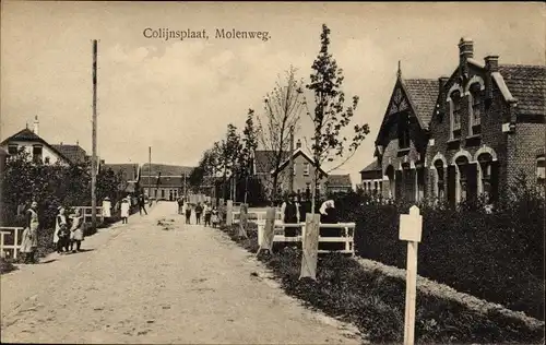 Ak Colijnsplaat Zeeland, Molenweg