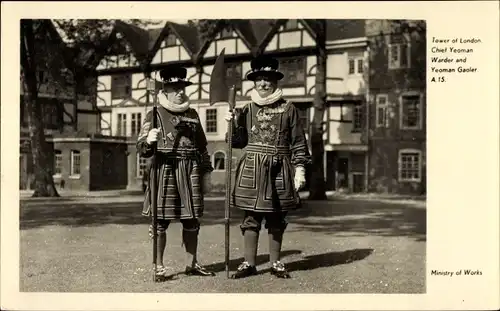 Ak London City England, Chief Yeoman Warder and Yeoman Gaoler, Ministry of Works