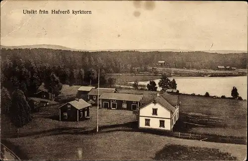 Ak Hafverö Schweden, Blick vom Kirchturm