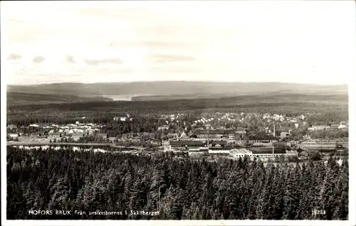 Ak Hofors Schweden, Hofors Bruk, Fran Utsikstornet a Skallberget