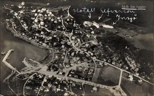 Ak Mölle Schweden, Fliegeraufnahme