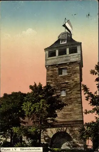Ak Plauen im Vogtland, Bärenstein, Turm
