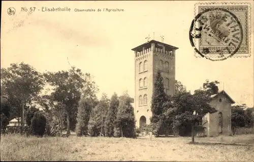 Ak Lubumbashi Elisabethville RD Kongo Zaire, Landwirtschaftsobservatorium