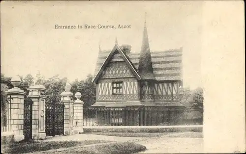 Ak Ascot Berkshire England, Eintritt zum Rennen