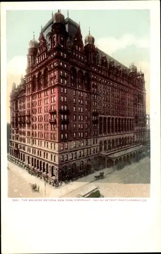 Ak New York City USA, Waldorf Astoria