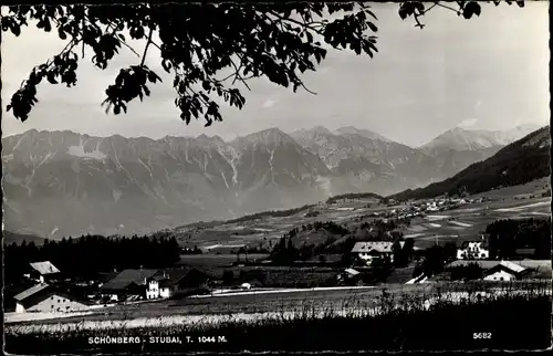Ak Schönberg im Stubaital Tirol, Panorama