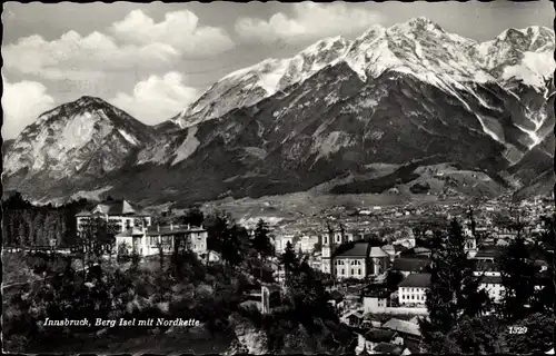 Ak Innsbruck in Tirol, Berg Isel mit Nordkette