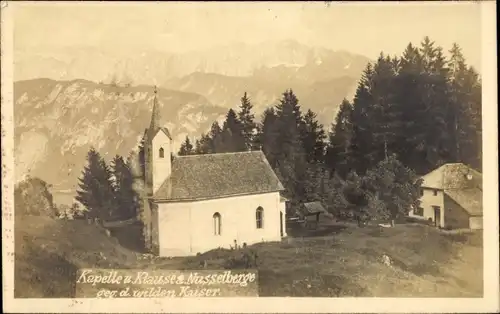 Ak Oberaudorf in Oberbayern, Kapelle, Klause, Nußlberg