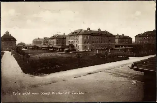 Ak Zwickau in Sachsen, Staatl. Krankenstift