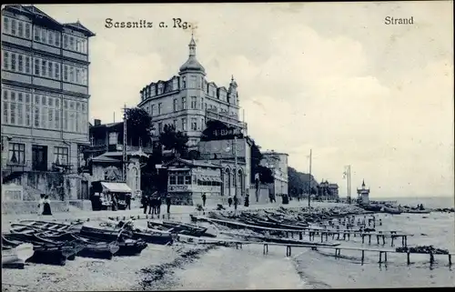 Ak Sassnitz auf Rügen, Strand