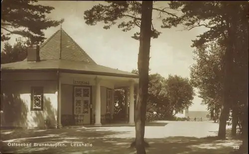 Ak Ostseebad Brunshaupten Kühlungsborn, Lesehalle