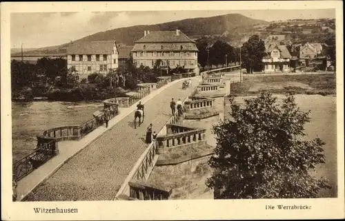 Ak Witzenhausen in Hessen, Werrabrücke