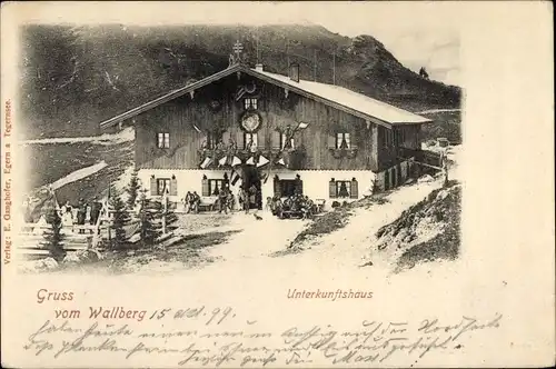 Ak Rottach Egern in Oberbayern, Wallberg, Unterkunftshaus
