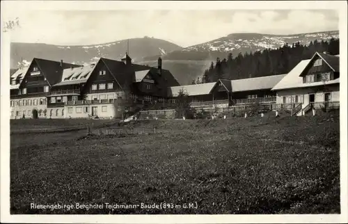Ak Karpacz Krummhübel Riesengebirge Schlesien, Berghotel Teichmannbaude