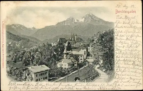 Ak Berchtesgaden in Oberbayern, Panorama, Watzmann