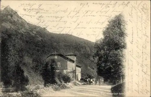 Ak Bad Blankenburg in Thüringen, Schwarzatal, Waidmannsheil