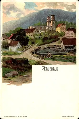 Künstler Litho Mutter, K., Marxzell in Baden Württemberg, Frauenalb