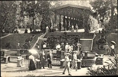 Ak Bad Homburg vor der Höhe Hessen, Elisabethenbrunnen