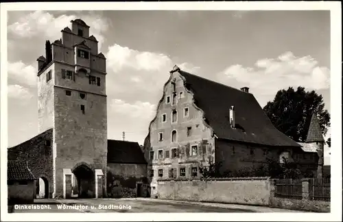 Ak Dinkelsbühl in Mittelfranken, Wörnitztor, Stadtmühle