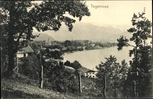 Ak Tegernsee in Oberbayern, Panorama