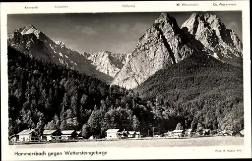 Ak Hammersbach Grainau in Oberbayern, Wettersteingebirge