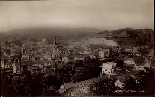 Ak Ústí nad Labem Aussig an der Elbe, Gesamtansicht