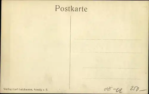 Ak Ústí nad Labem Aussig an der Elbe, Gesamtansicht