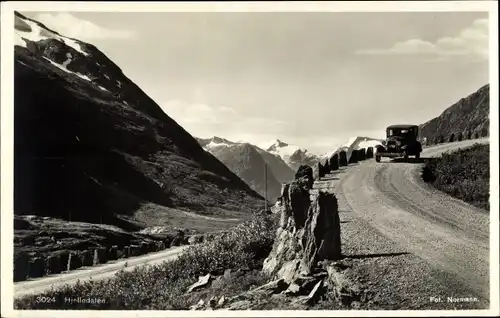 Ak Hjelledalen Norwegen, Bergstraße, Auto