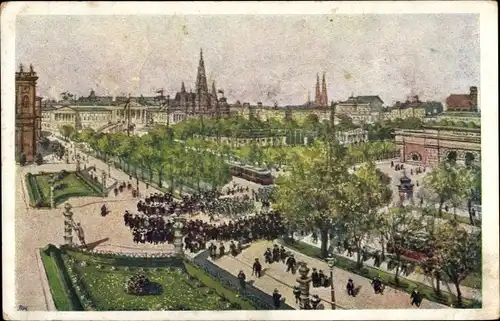 Künstler Ak Wien 1 Innere Stadt, Burgring