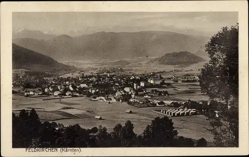 Ak Feldkirchen Kärnten, Ortspanorama