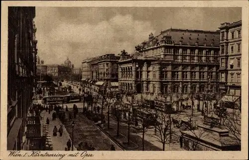 Ak Wien 1 Innere Stadt, Kärntnerring, Oper