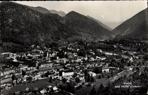 Ak Bad Ischl in Oberösterreich, Ortspanorama, Trauntal