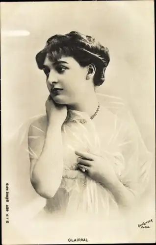 Ak Variete Künstlerin Aline Clairval, Portrait