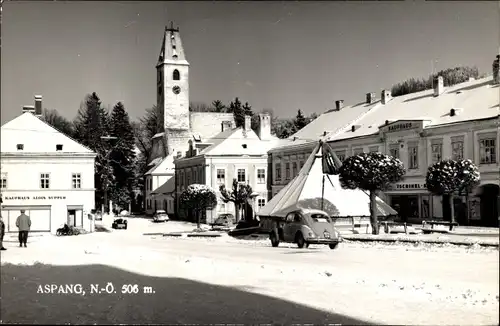 Ak Aspang Niederösterreich, Straßenpartie, Auto, Kaufhaus Alois Supper