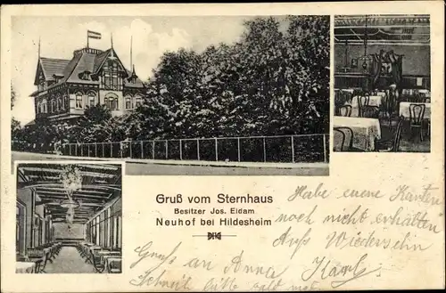 Ak Neuhof Hildesheim in Niedersachsen, Sternhaus, innen und aussen
