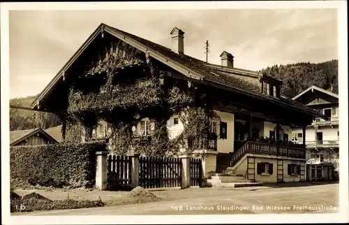 Ak Bad Wiessee in Oberbayern, Landhaus Thomas Staudinger, Freihausstraße