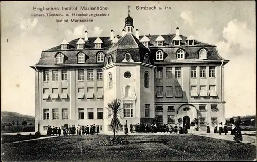 Ak Simbach am Inn Niederbayern, Englisches Institut Marienhöhe