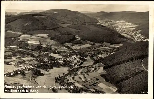 Ak Eiterbach Heiligkreuzsteinach Odenwald, Fliegeraufnahme