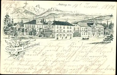 Litho Bad Aibling in Oberbayern, Ludwigsbad