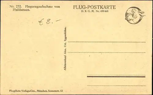 Ak Huldsessen Obermaisbach Unterdietfurt Niederbayern, Fliegeraufnahme