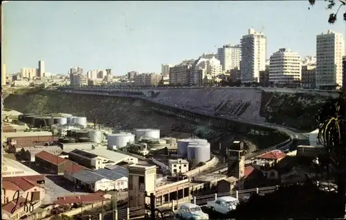 Ak Oran Algerien, Die Meeresfront, Die Meeresfront, Anlagen am Hafen