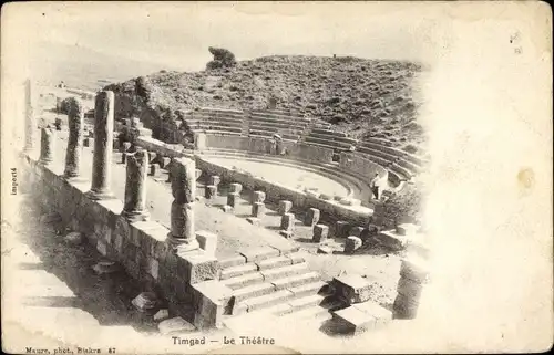 Ak Timgad Algerien, Das Theater